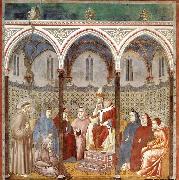 GIOTTO di Bondone St Francis Preaching before Honorius III France oil painting artist